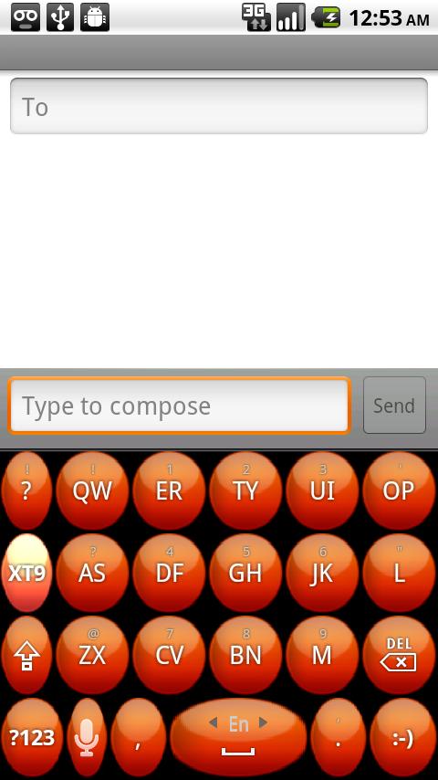 Better Keyboard – Spere-Orange Android Themes
