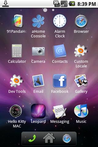 ADWTheme Mac OS x Leopard Android Themes