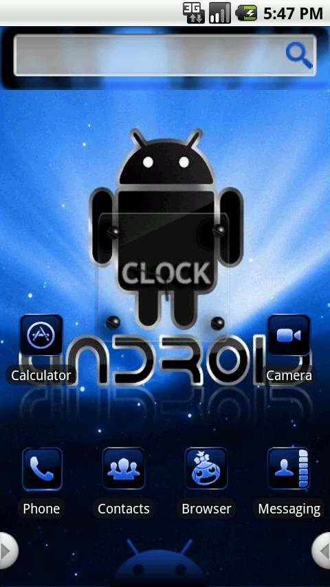 HD Theme:Blue Android