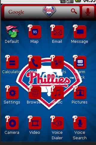 Phila Phillies WFC Home Theme Android Themes