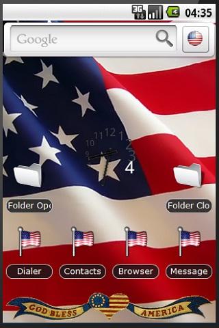 God bless America and Usa Android Themes