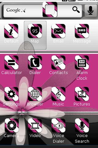 PinkNBlack  Home Theme Android Themes