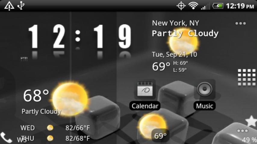 Home Plus Clock Android Themes