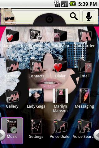 Theme:Lady Gaga Android Themes