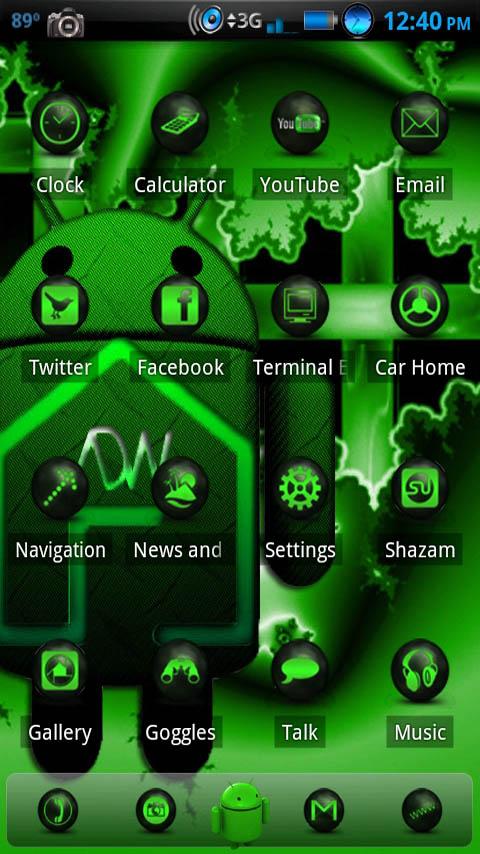 ADWTheme Antique Green Android Personalization
