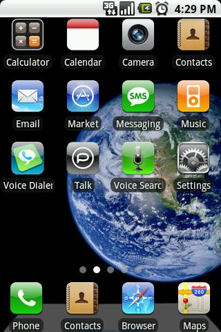 iPhone “4″ Theme Android Themes