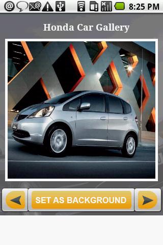 Honda Cars Gallery Android Personalization