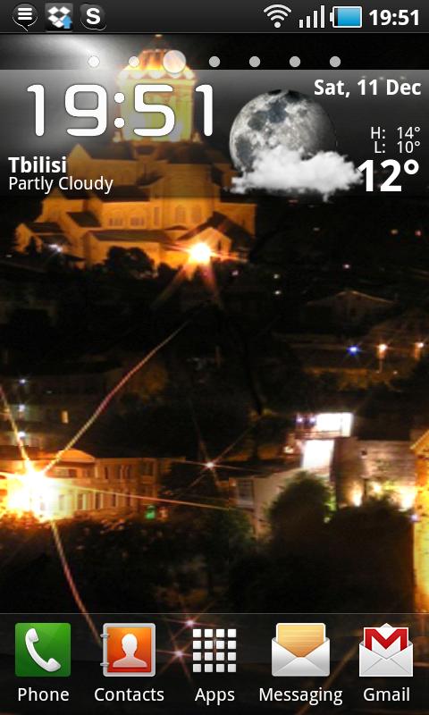 Tbilisi Lights Live Wallpaper Android Themes