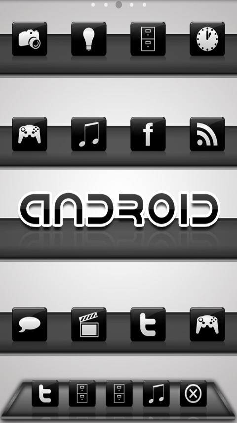 ADWTheme Black Gloss Android Themes