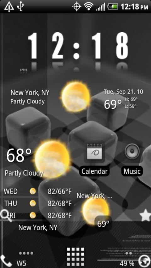 Home Plus Weather Android Themes