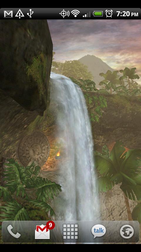 Jungle Waterfall LiveWallpaper Android Personalization