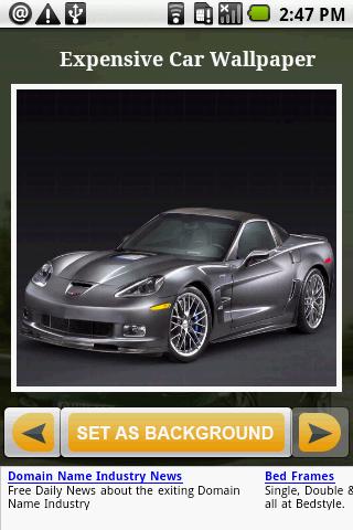 Most Expensive Car Gallary Wal Android Personalization