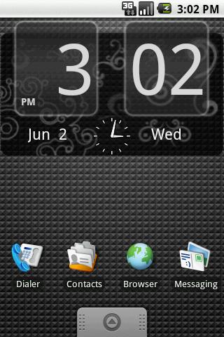 FlipClock Swirly 4×2 Android Themes