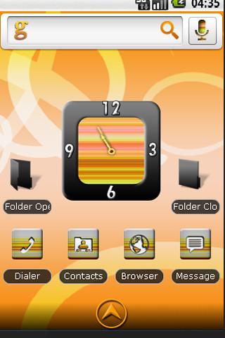 Orange Crush Home Theme Android Themes