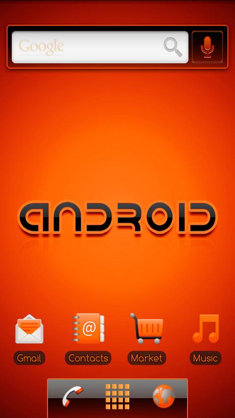 ADW Theme Oranged Android Themes