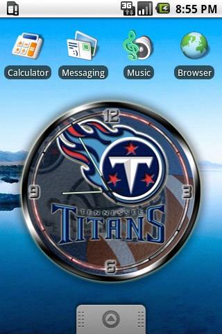 Tennessee Titans clock widget