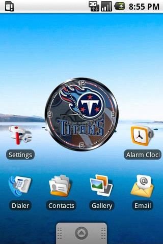 Tennessee Titans clock widget Android Personalization