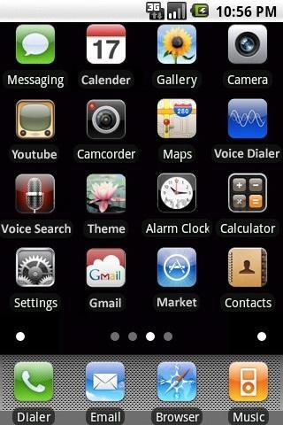 Iphone 3G S theme Android Themes