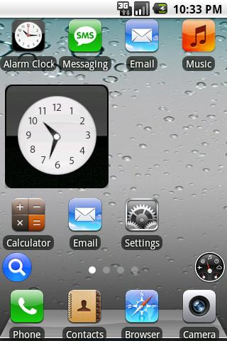 iPhone 4.0 Beta Theme ahome Android Themes
