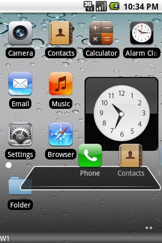 iPhone 4.0 Beta Theme ahome Android Themes