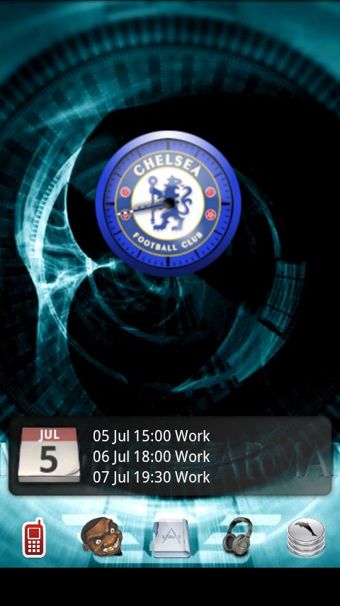 Chelsea Clock Widget Android Themes