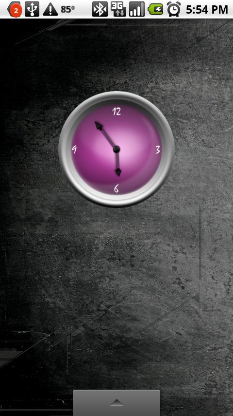 Cool Purple Clock Android Themes