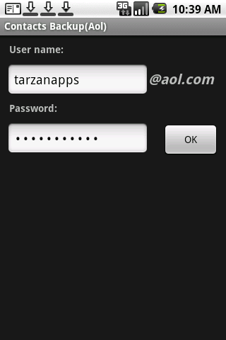Contacts Backup (Aol) Android Tools