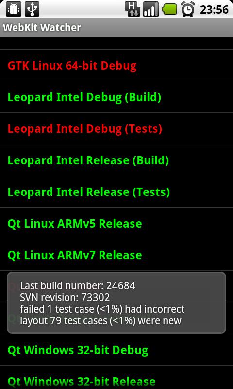 WebKit Watcher Android Tools