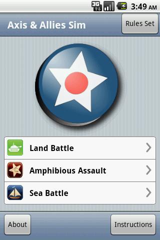 Axis & Allies Combat Simulator Android Tools