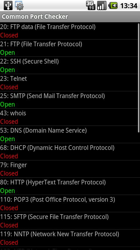 Common Port Checker Android Tools