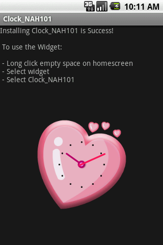 Widget Clock_NAH101 Android Tools