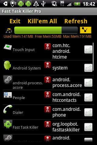 Fast Task Killer Pro Android Tools