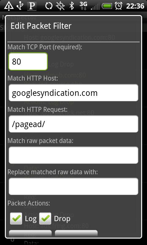 NetSpector Sniffer/Ad Blocker Android Tools