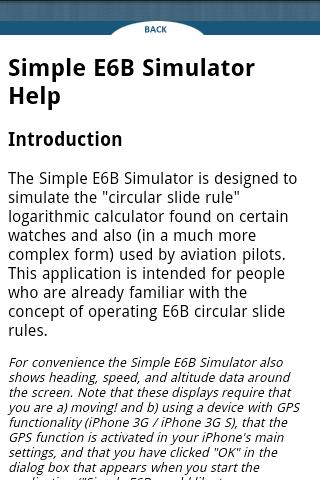 SimpleE6B Android Tools