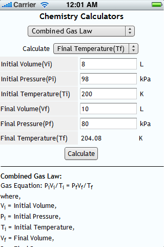 Chemistry Calculators Android Tools