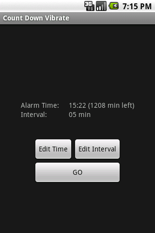 Count Down Vibrate Android Tools