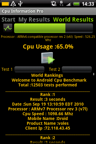 Cpu Information Pro Android Tools