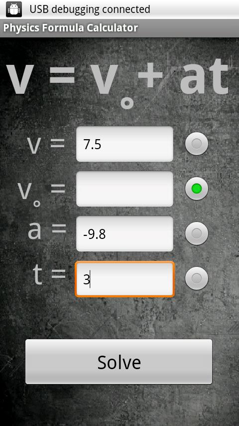 Physics Formula Calc LITE Android Tools