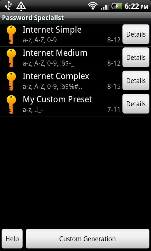 Password Specialist Android Tools