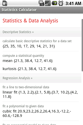 Statistics Calculator