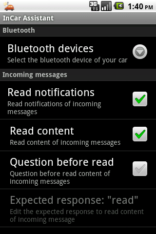 InCar Assistant Lite Android Tools