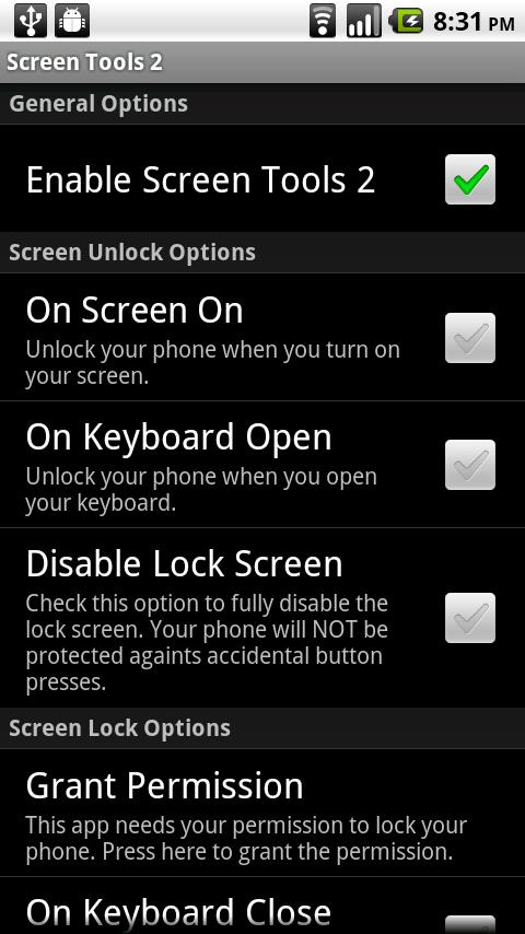 Screen Tools 2 Android Tools