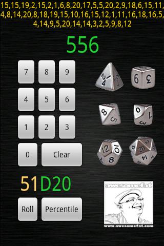 D20 Gaming Dice Android Tools