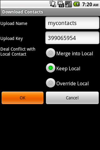 Synkontact – transfer contacts Android Tools
