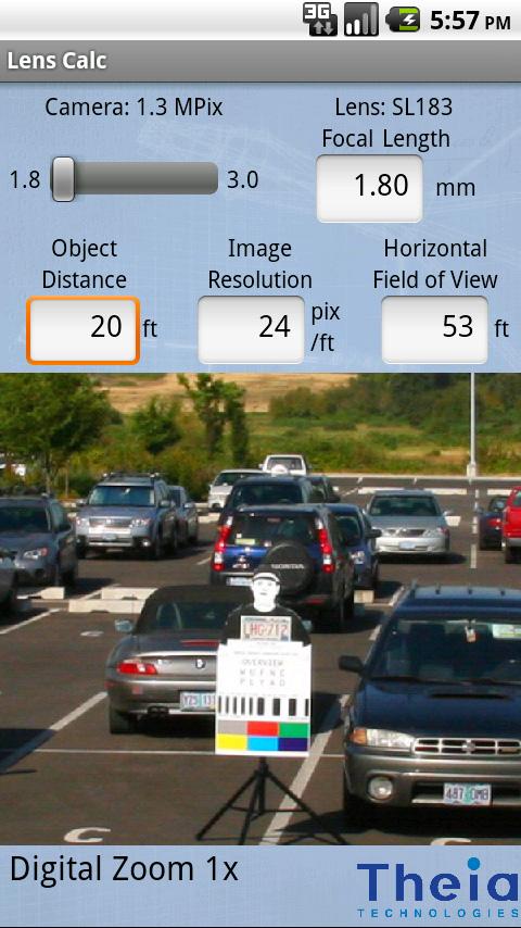 Theia Lens Calculator Android Tools