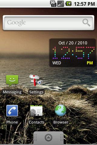 Rainbow LED Clock (2×1) Android Tools