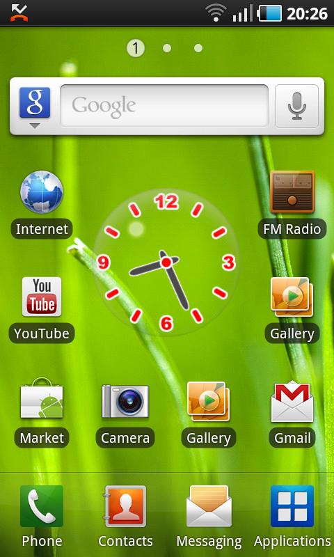 Glass Clock Widget Android Tools