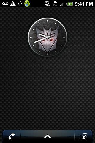 TRANSFORMERS Decepticon Clock Android Tools