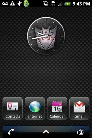 TRANSFORMERS Decepticon Clock Android Tools