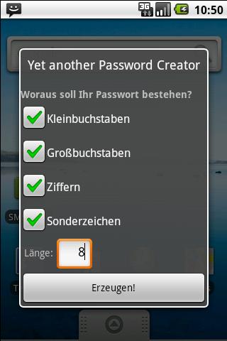 Yet another Password Creator